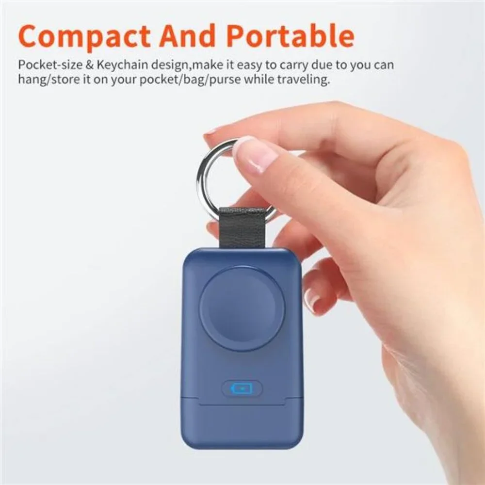 Portable Wireless Charger for Apple Watch,Upgraded iWatch Charger 1400mAh Smart